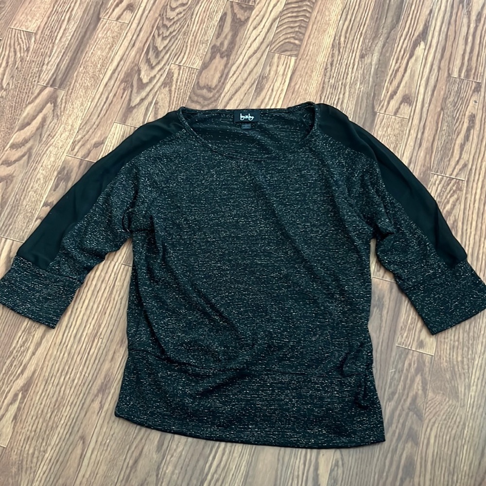 By by black dress shirt size large
